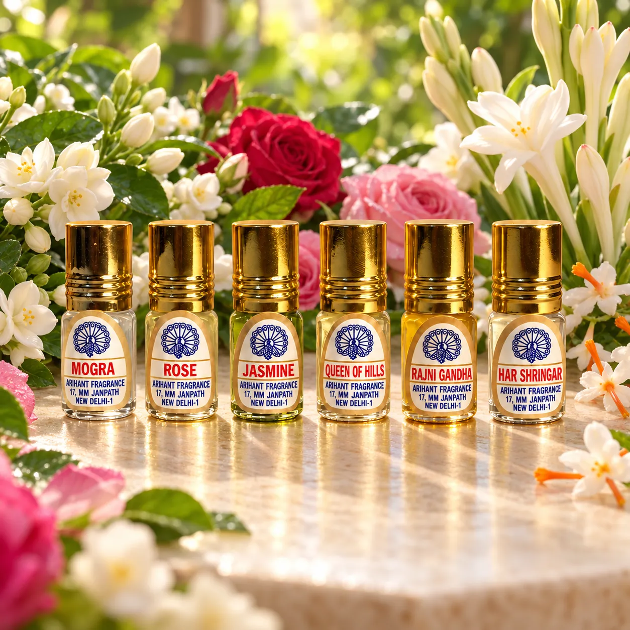 Floral Arihant Fragrance Trial Pack | Floral Fragrance - 2ml Each - Image 1